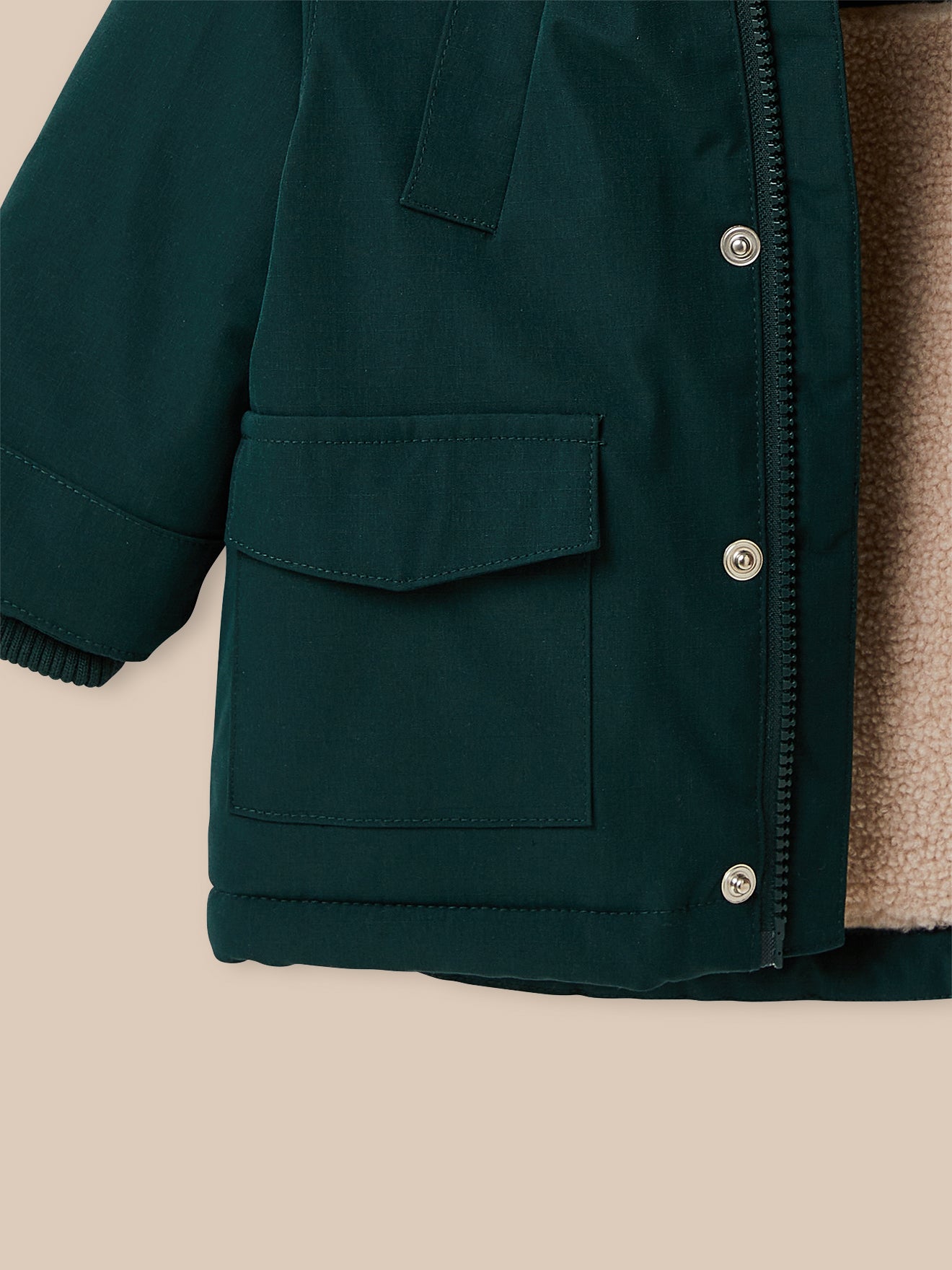 Parka doublée sherpa Bébé