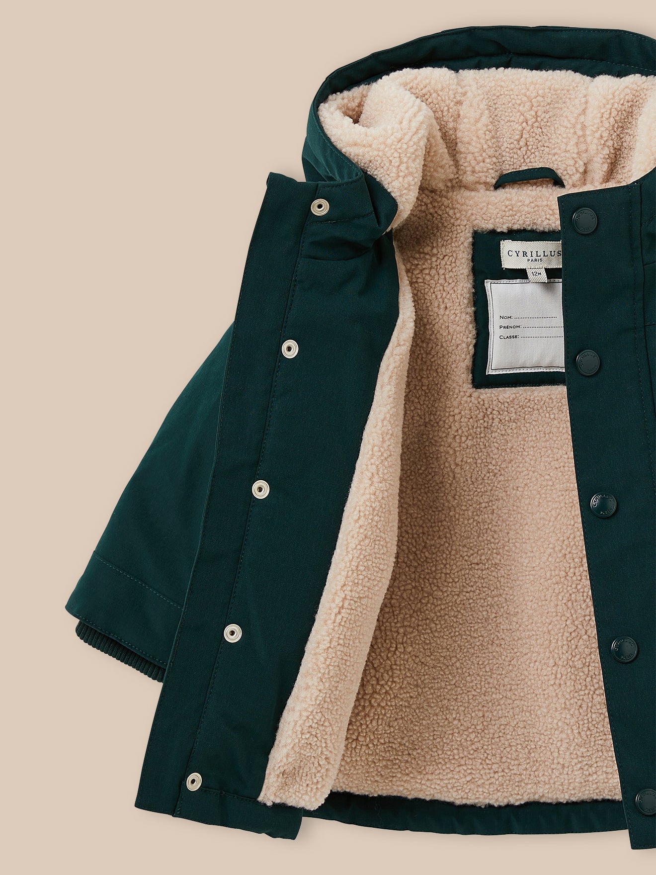 Parka doublée sherpa Bébé