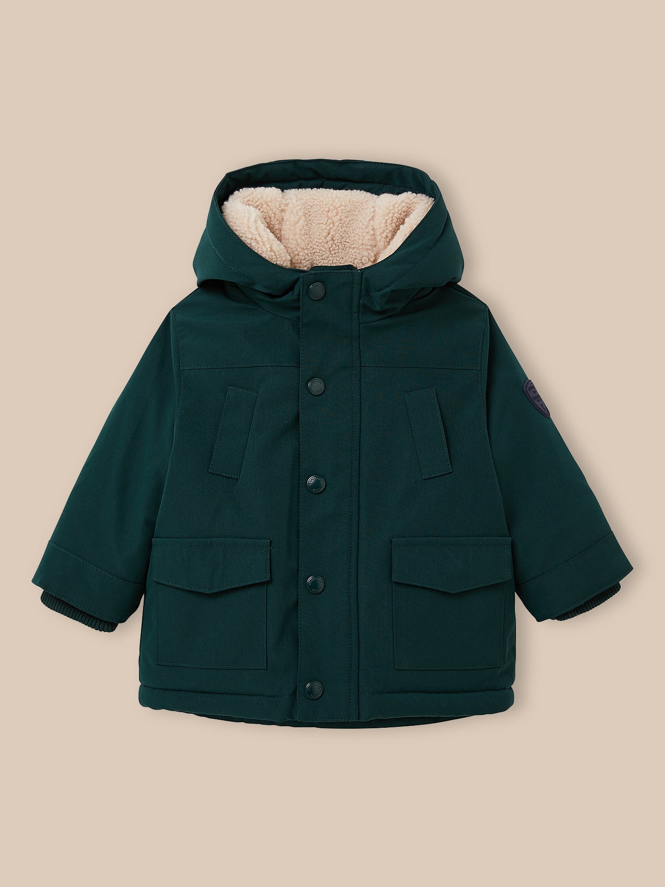 Parka doublée sherpa Bébé