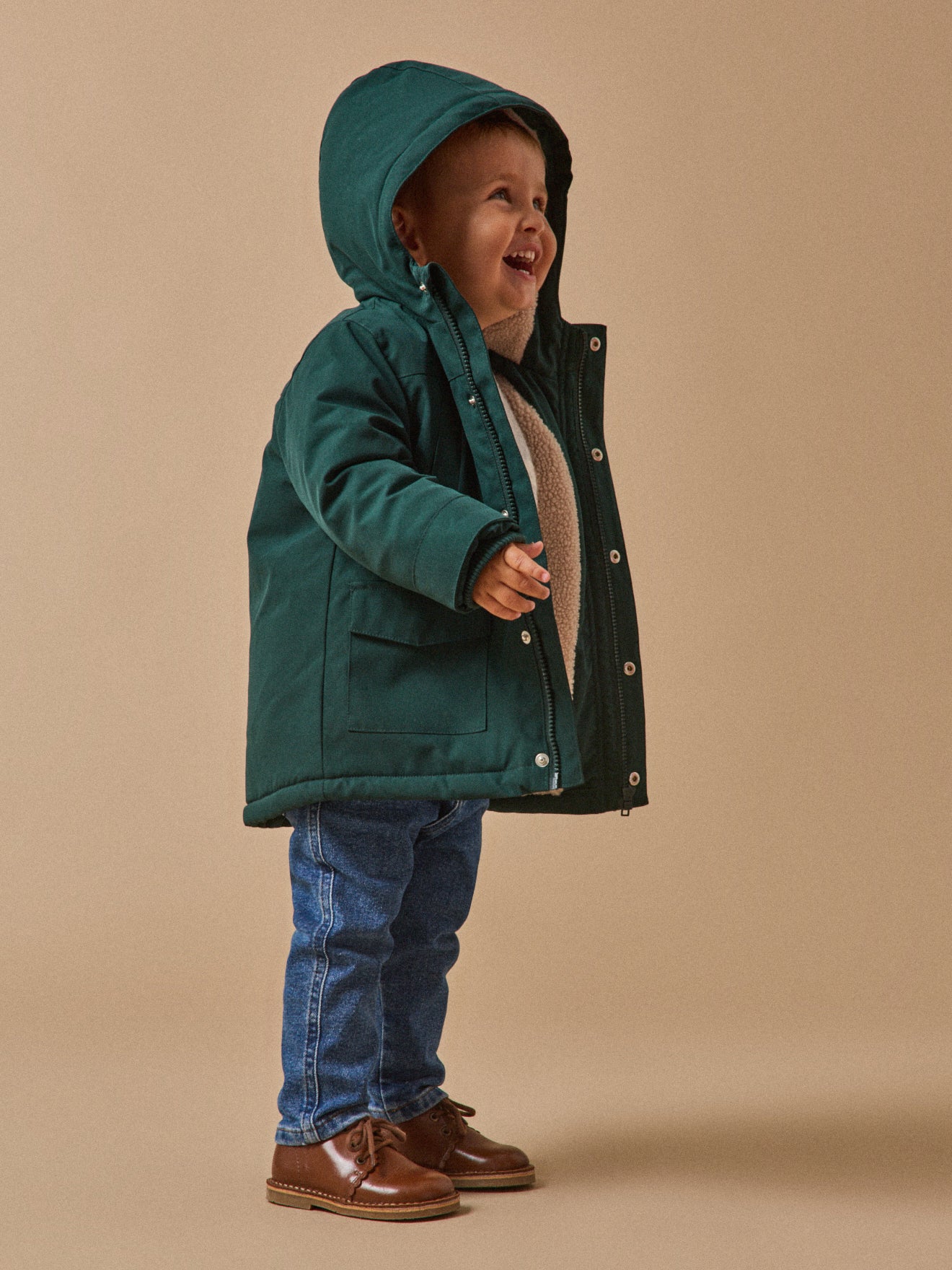 Parka doublée sherpa Bébé