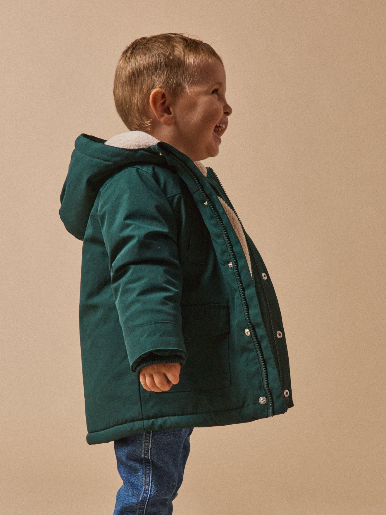 Parka doublée sherpa Bébé