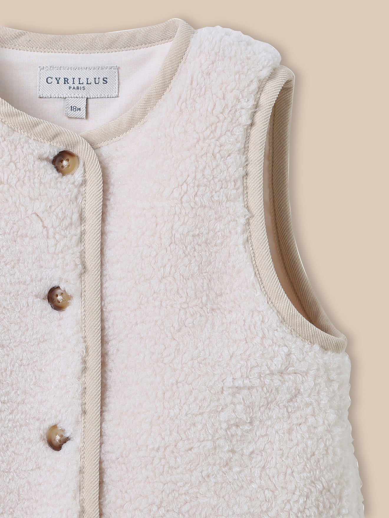 Veste sans manches en sherpa Bébé