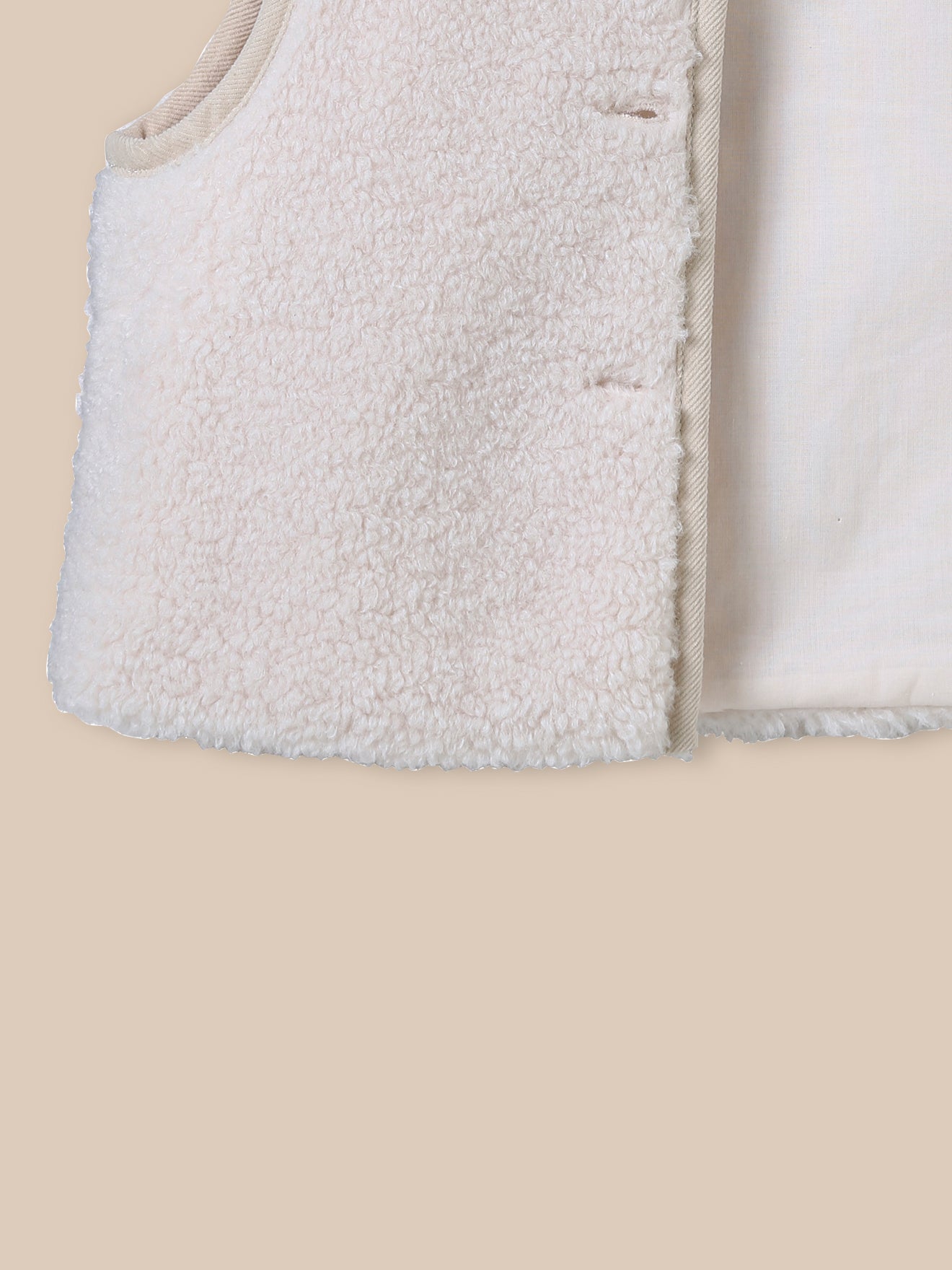 Veste sans manches en sherpa Bébé