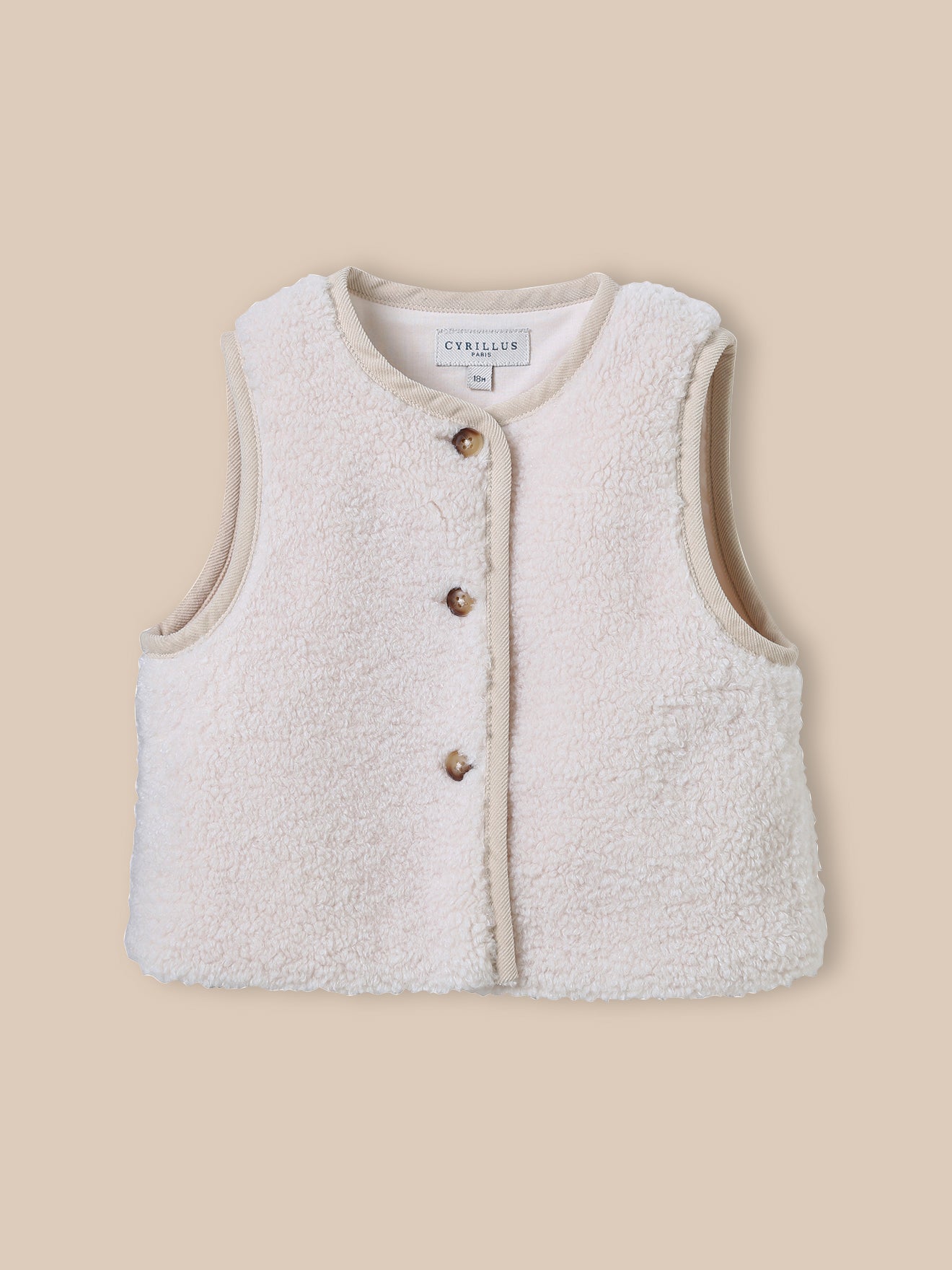 Veste sans manches en sherpa Bébé