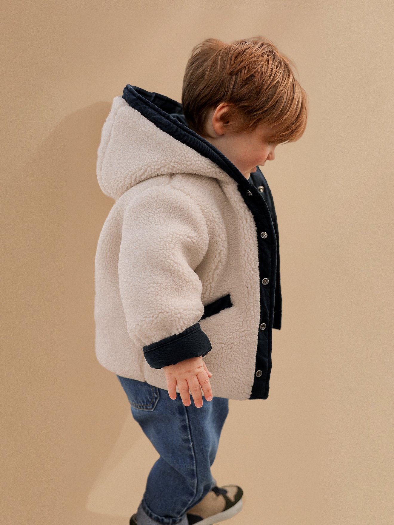 Veste burnous réversible Bébé