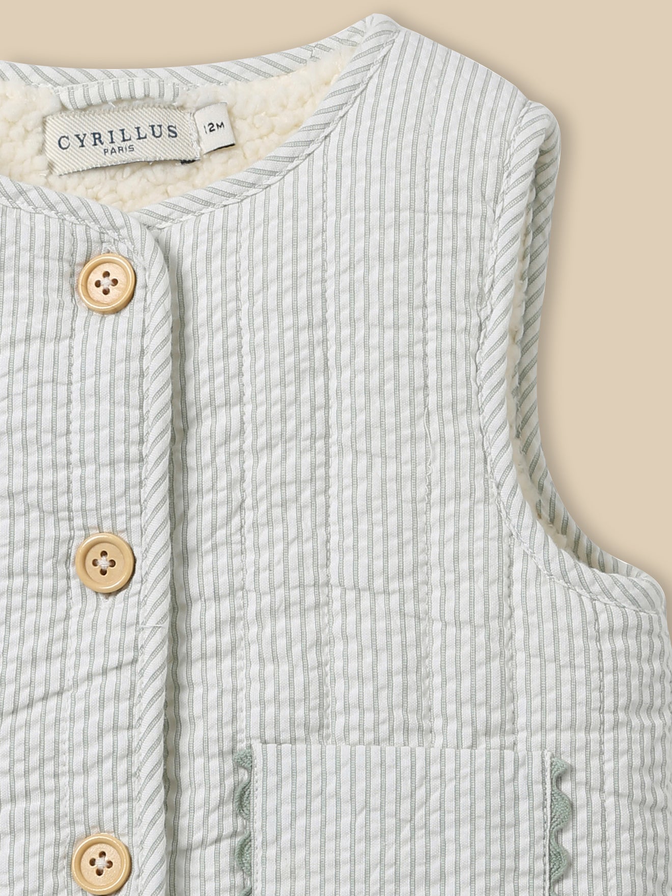 Veste sherpa sans manches