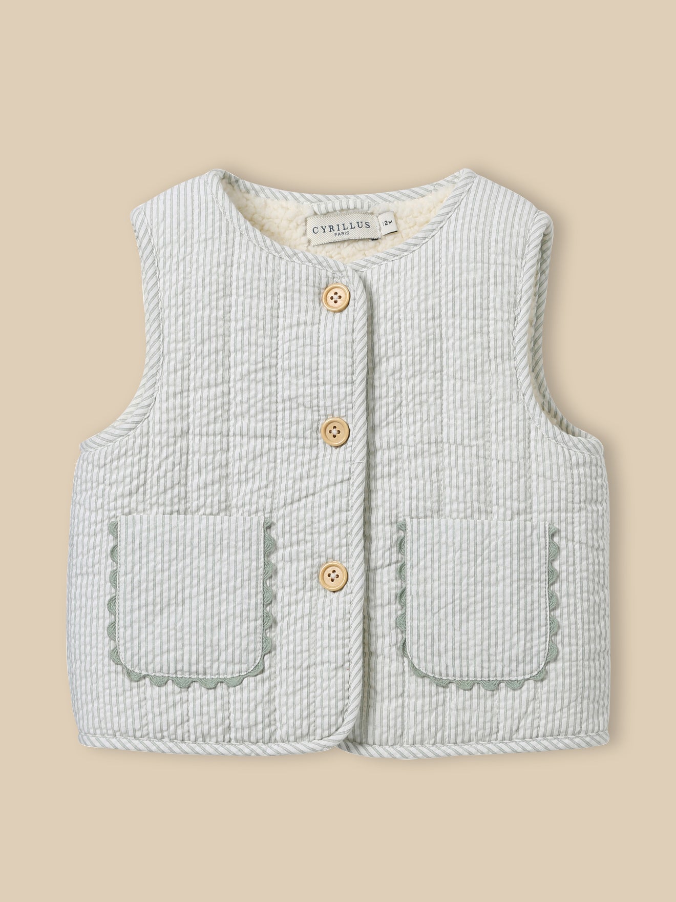 Veste sherpa sans manches