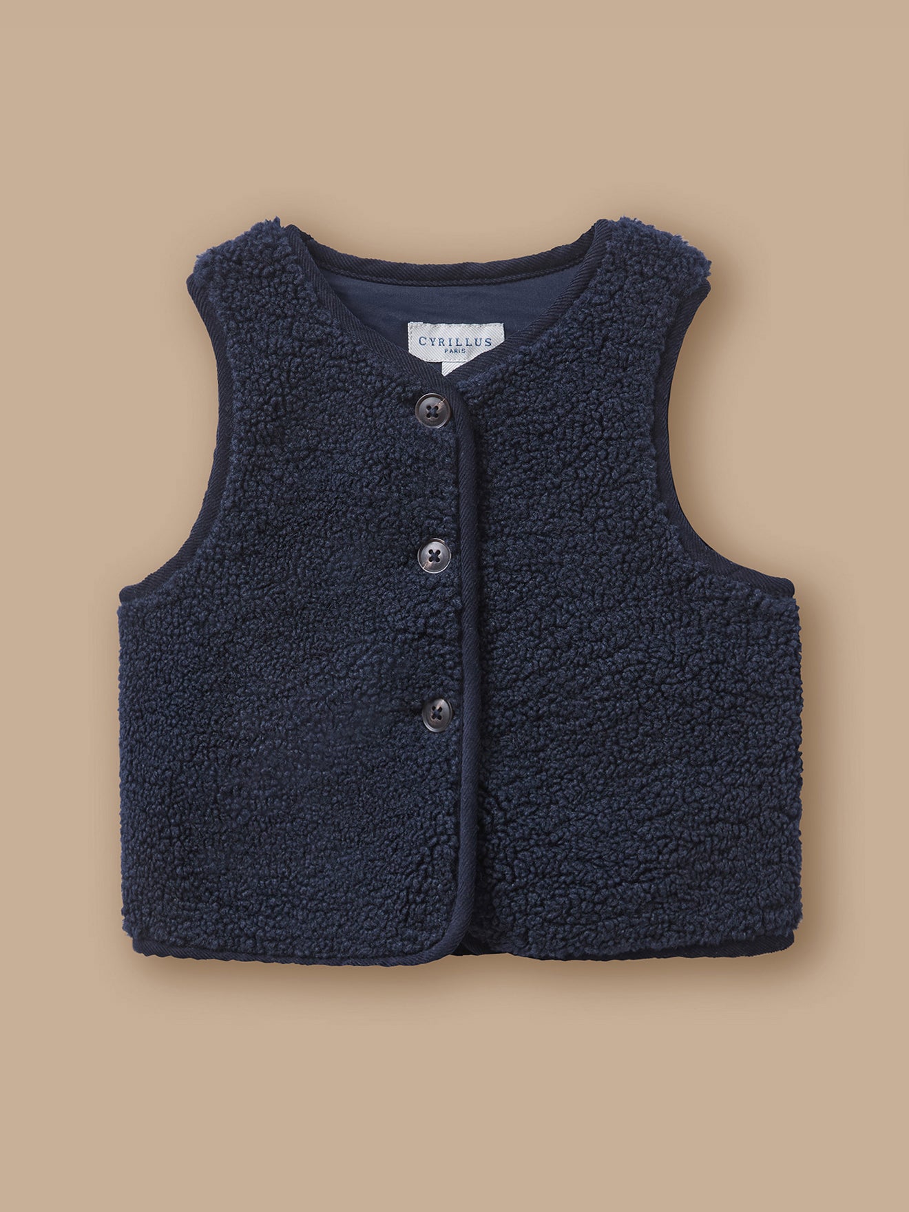 Veste sans manches sherpa bébé