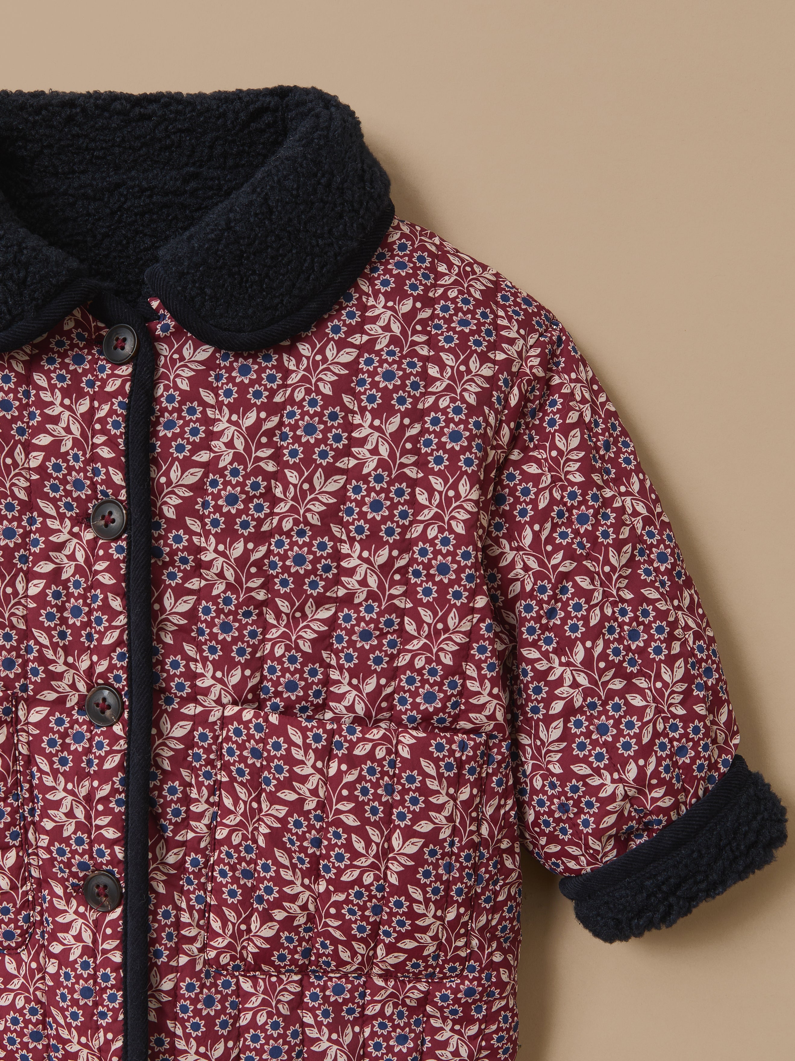 Veste réversible sherpa Bébé
