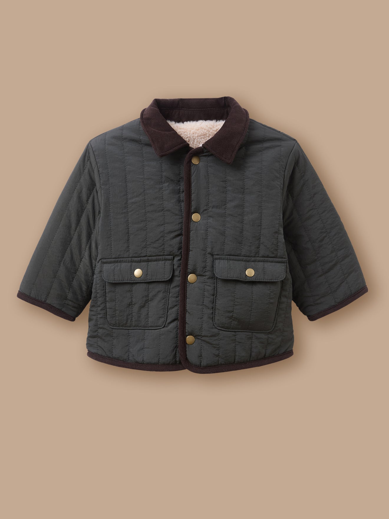 Veste réversible en sherpa Bébé
