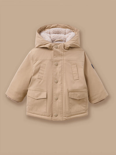 Parka doublée sherpa Bébé