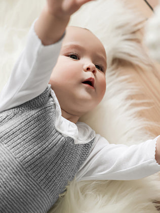 Combinaison Bébé en coton biologique et laine