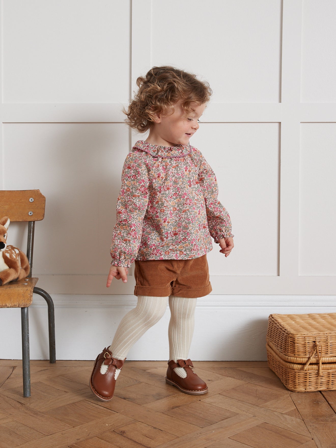 Salomés avec noeud Bébé en cuir Cyrillus FR - Main Image