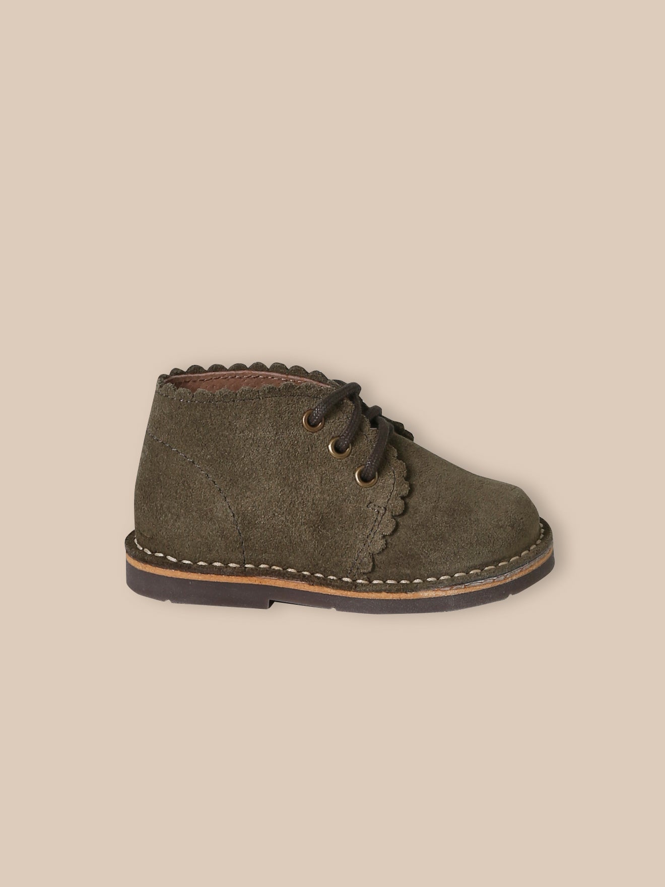 Bottines en cuir suédé bébé