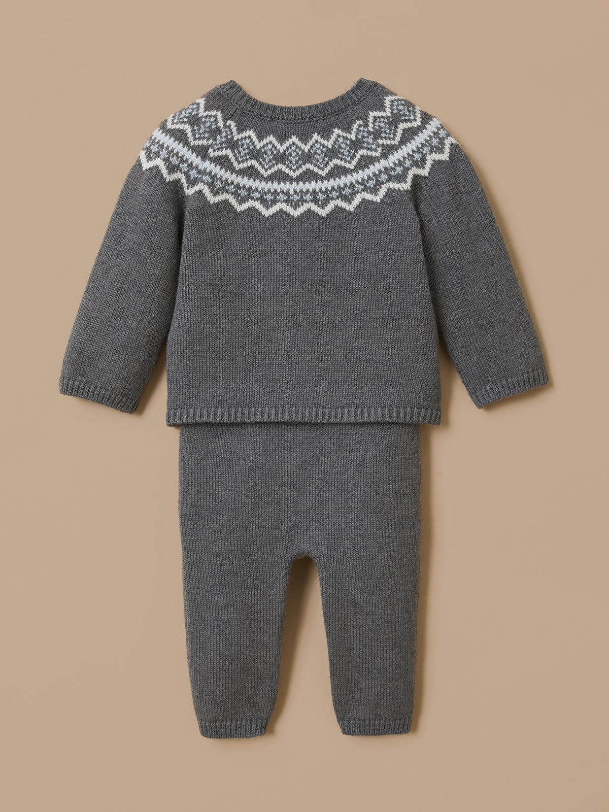 Ensemble motif jacquard Bébé