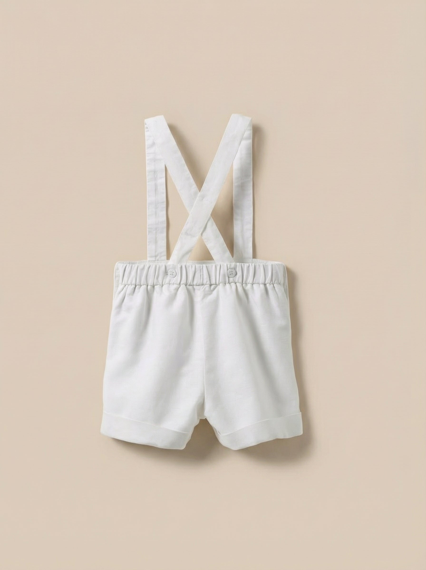 Bermuda à bretelles Bébé – Collection Fêtes et Mariages