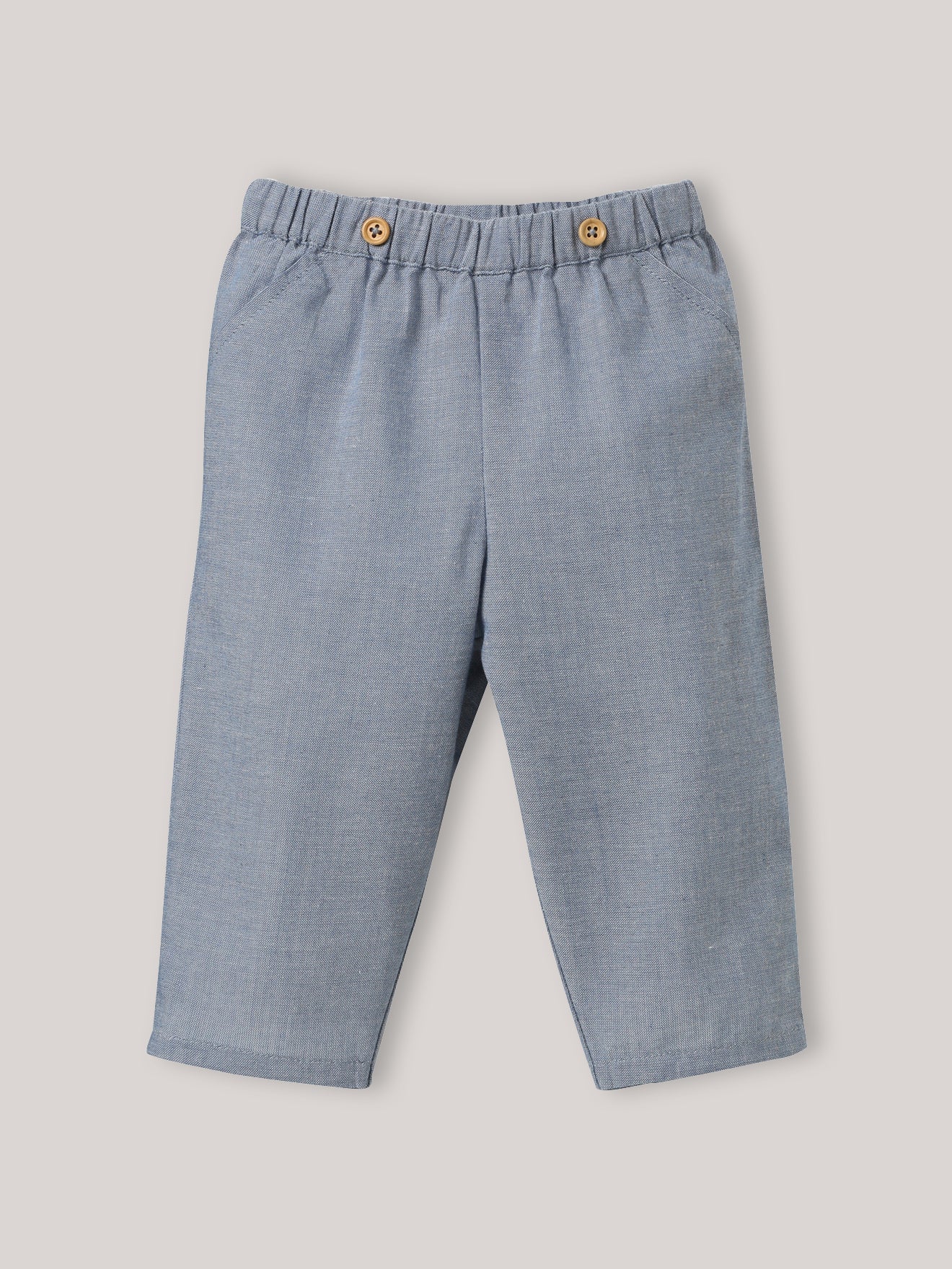 Pantalon en tissu chambray Bébé