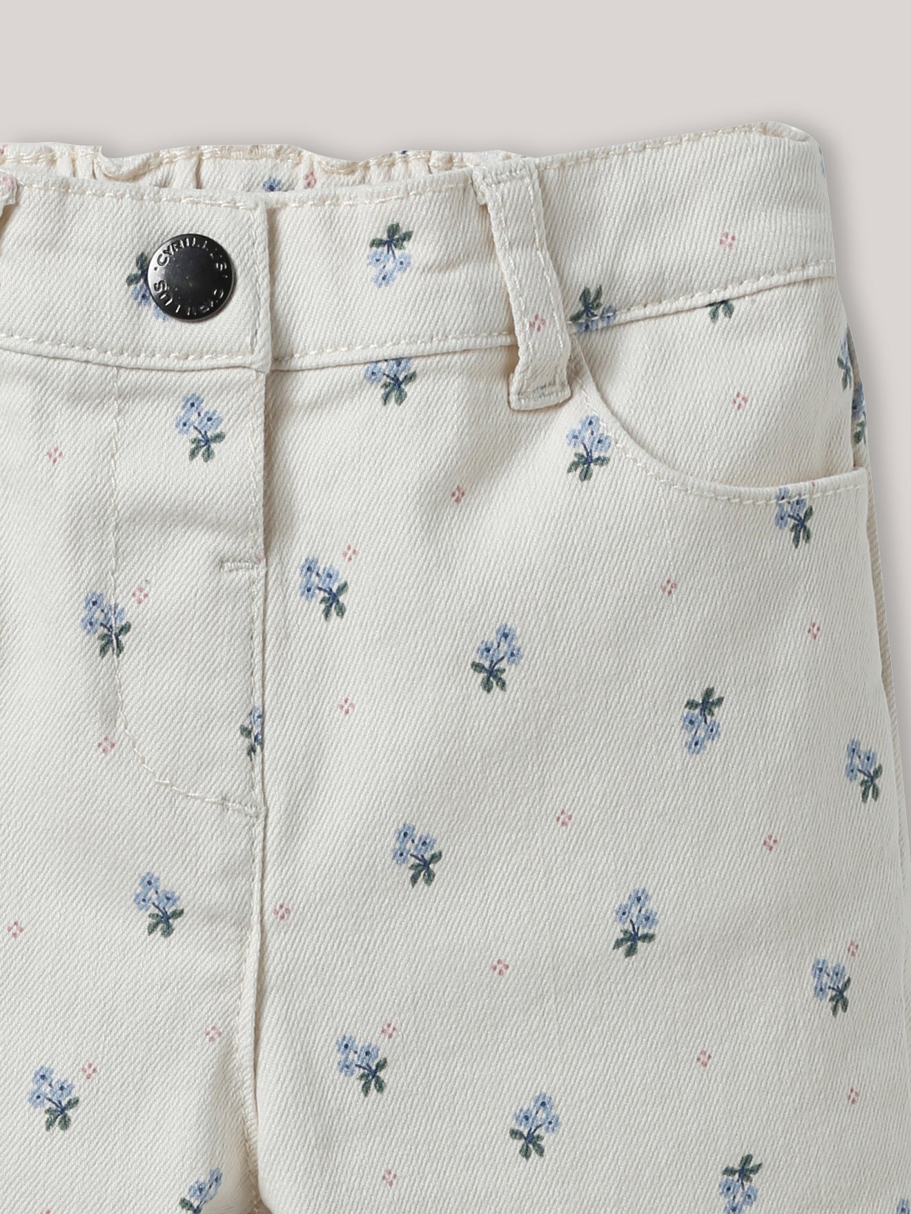Pantalon Habillé Pour Fille Cyrillus - Taille 10 Ans - Beige - Occasion Très Bon état