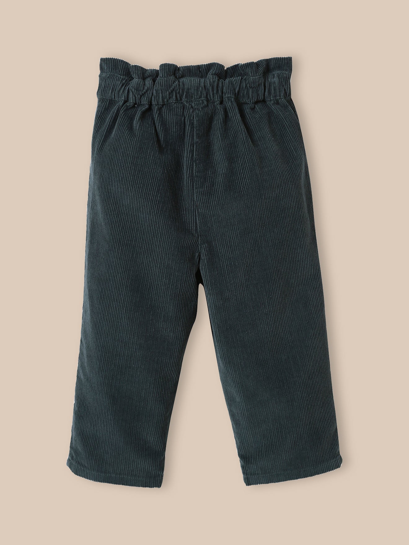 Pantalon paperbag Bébé en velours
