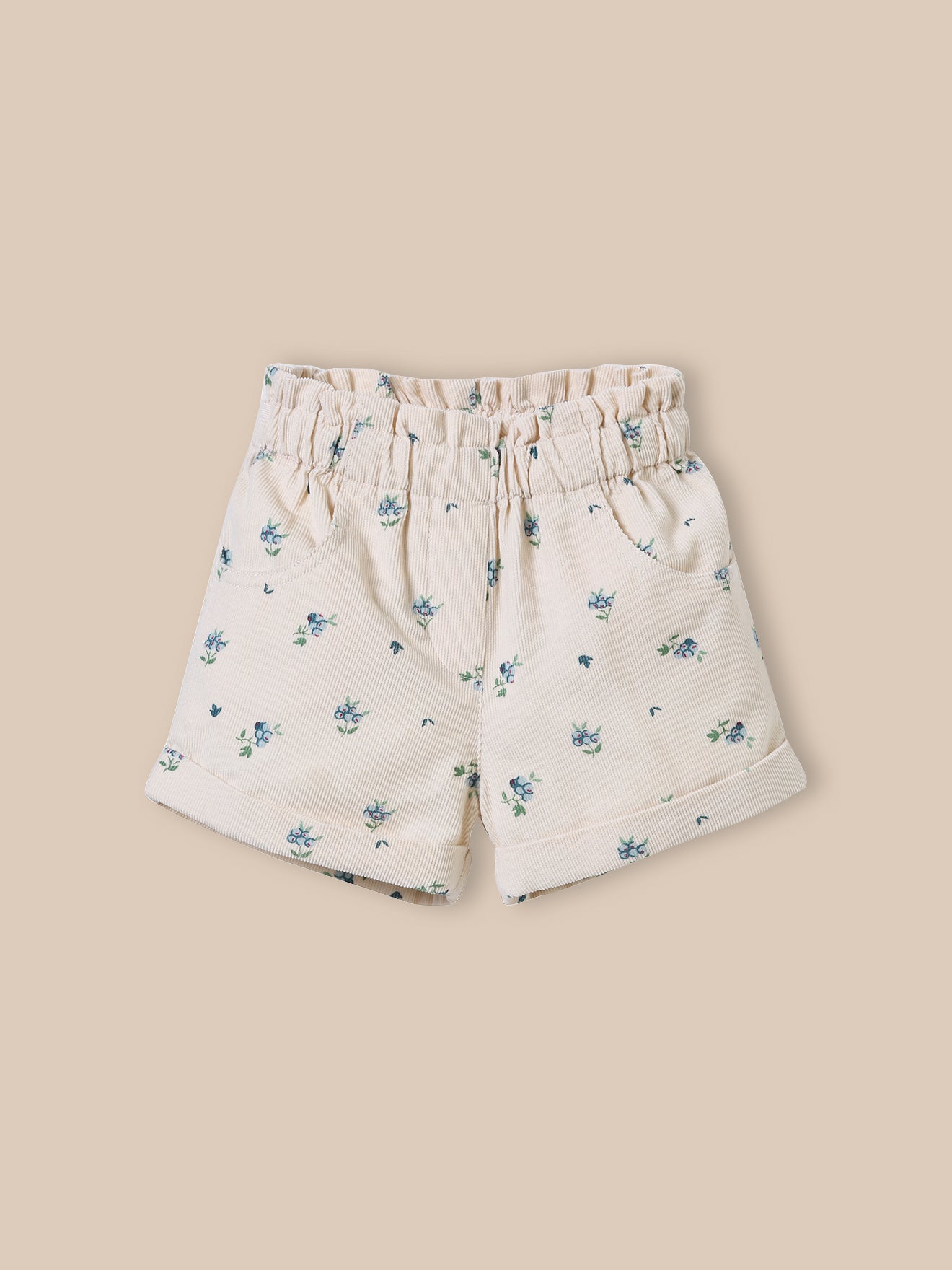 Short en velours imprimé Bébé