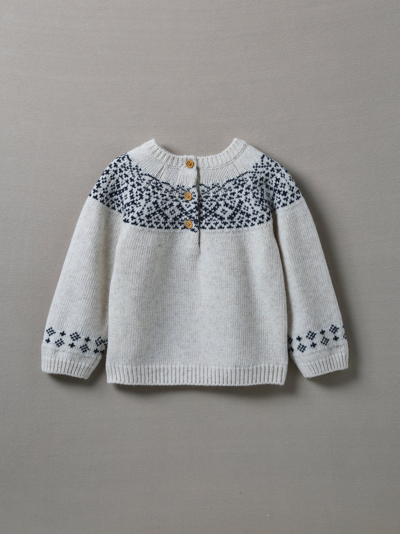 Pull jacquard Bébé laine RWS