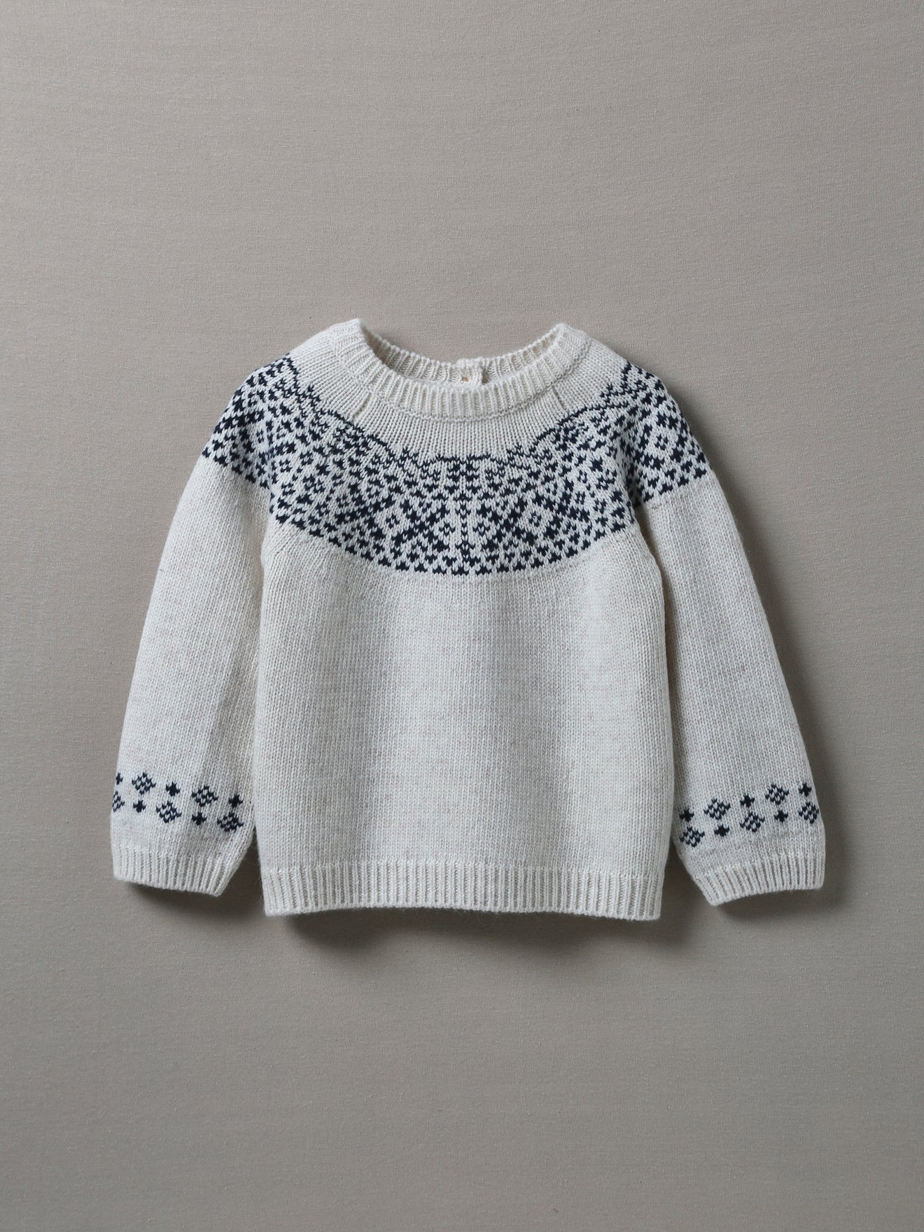 Pull jacquard Bébé laine RWS