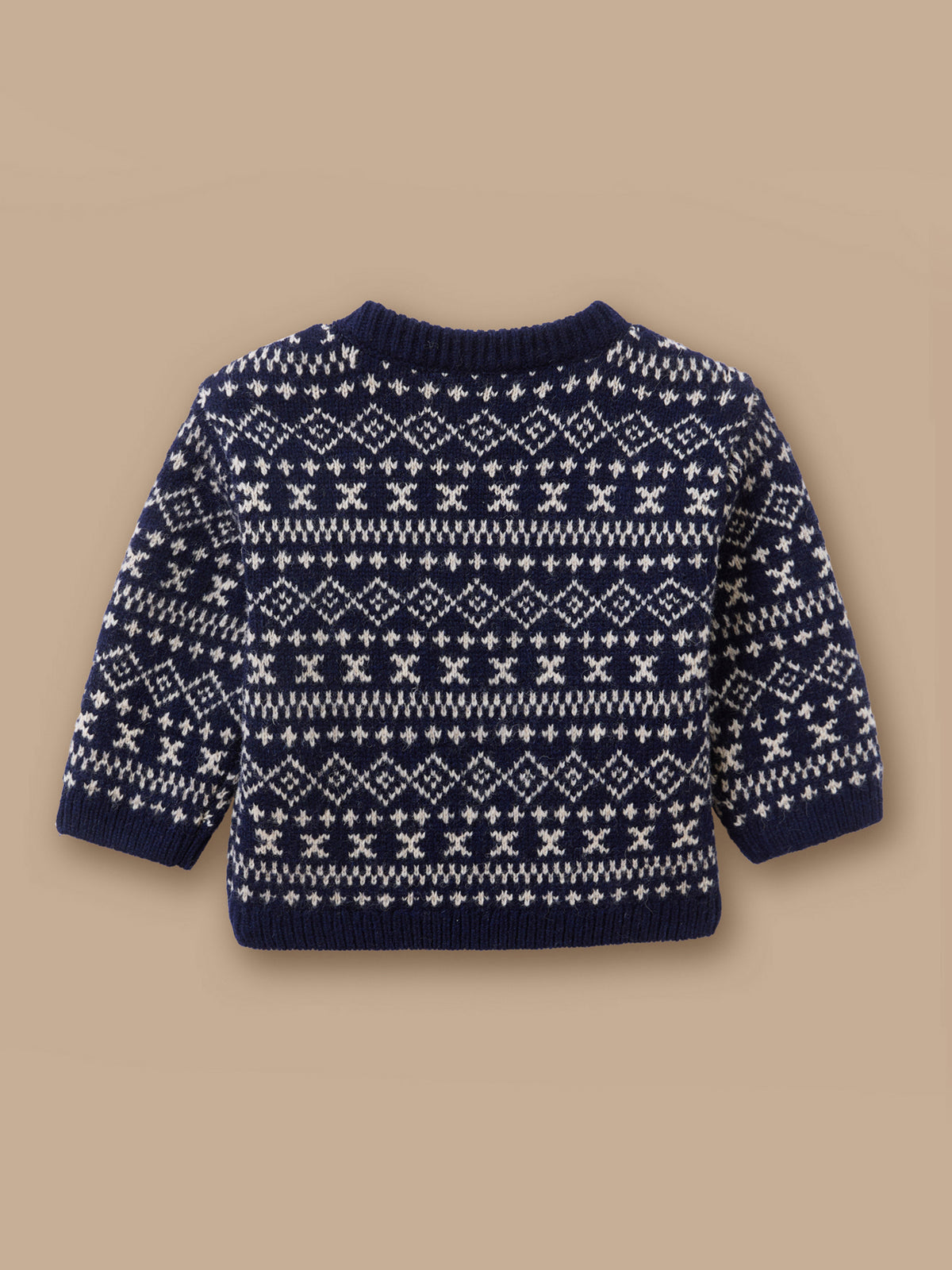 Pull jacquard en laine Bébé