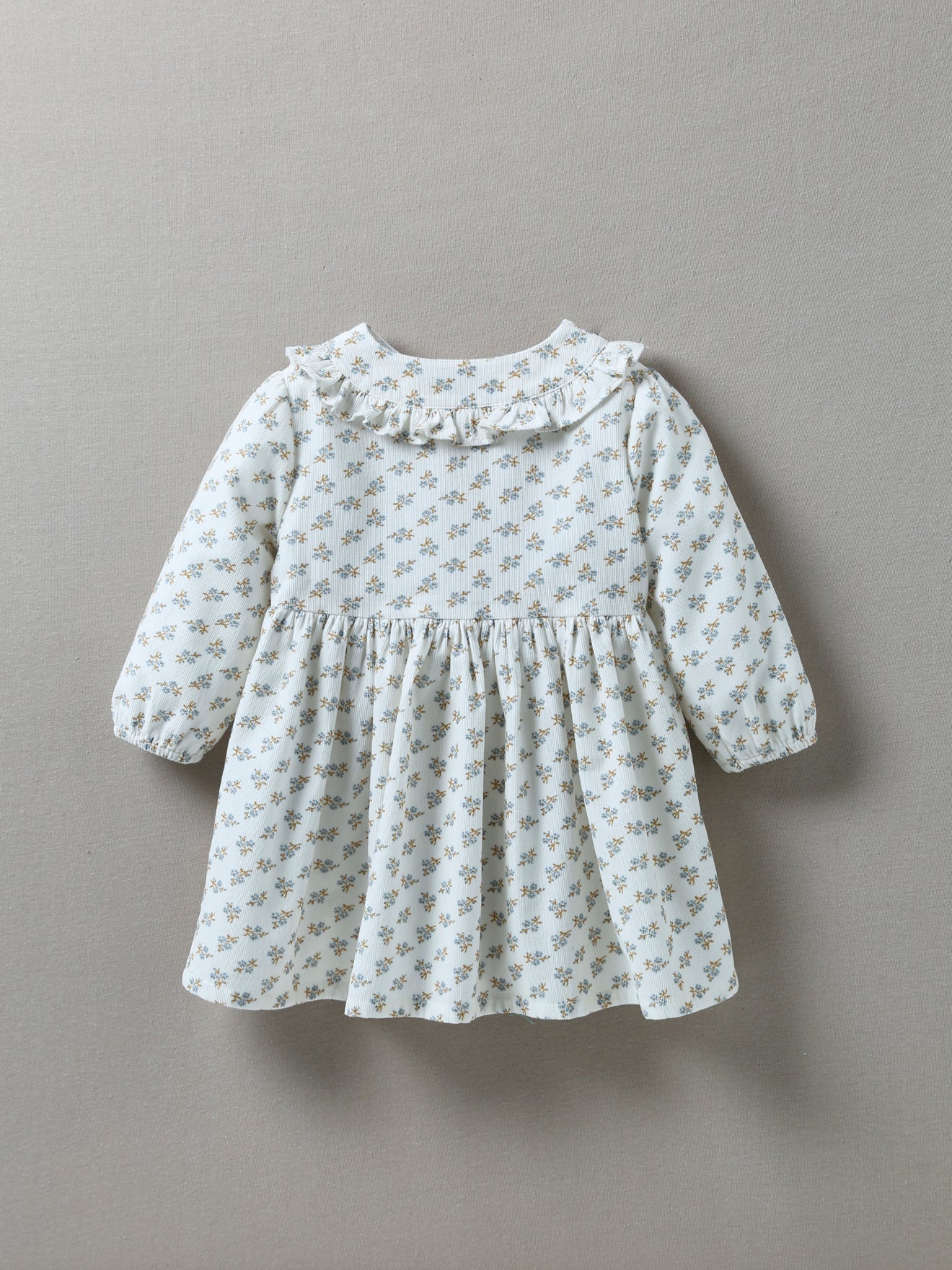 Robe bébé en velours imprimé