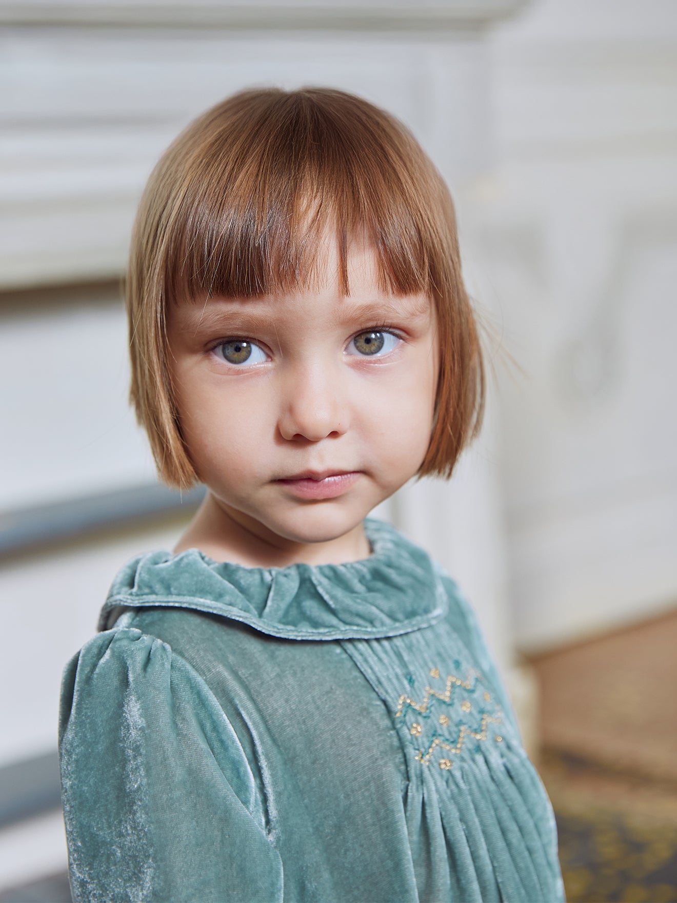 Robe en panne de velours Bébé