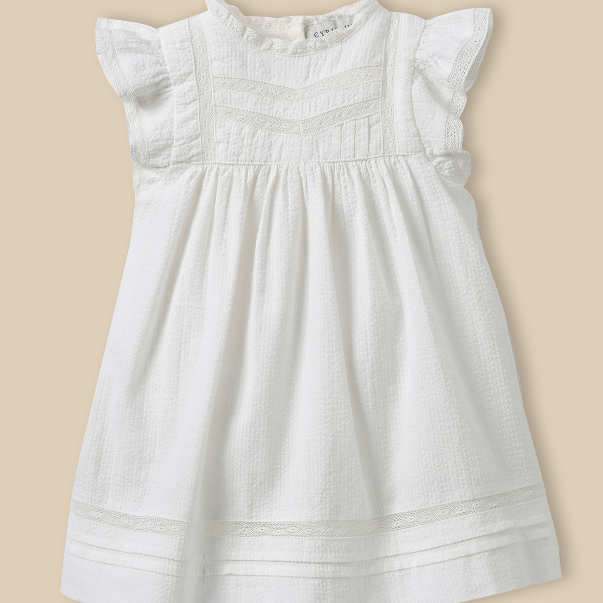 Robe Blanche Cyrillus Sans Manches - Taille 38 - Coton Stretch - Neuf Avec étiquettes