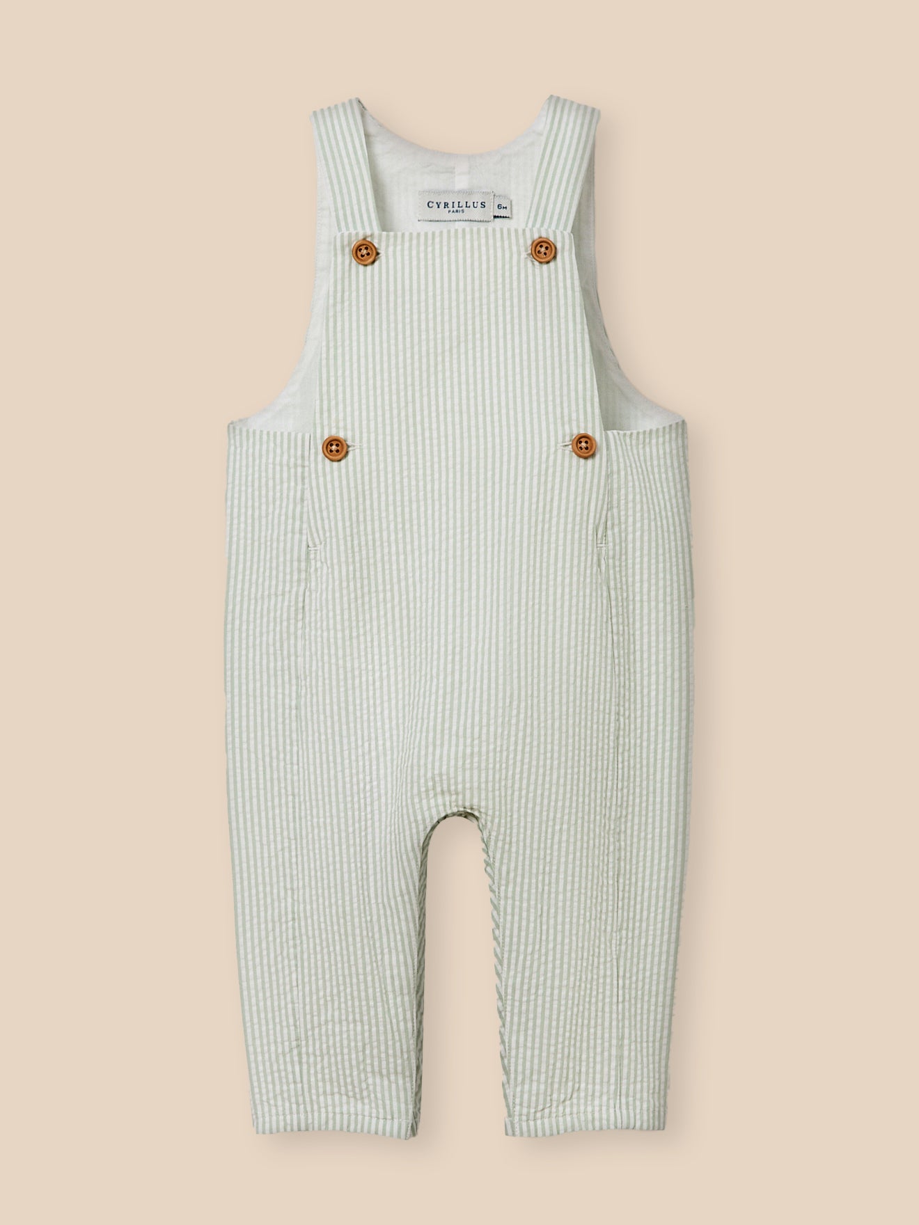 Salopette en seersucker Bébé