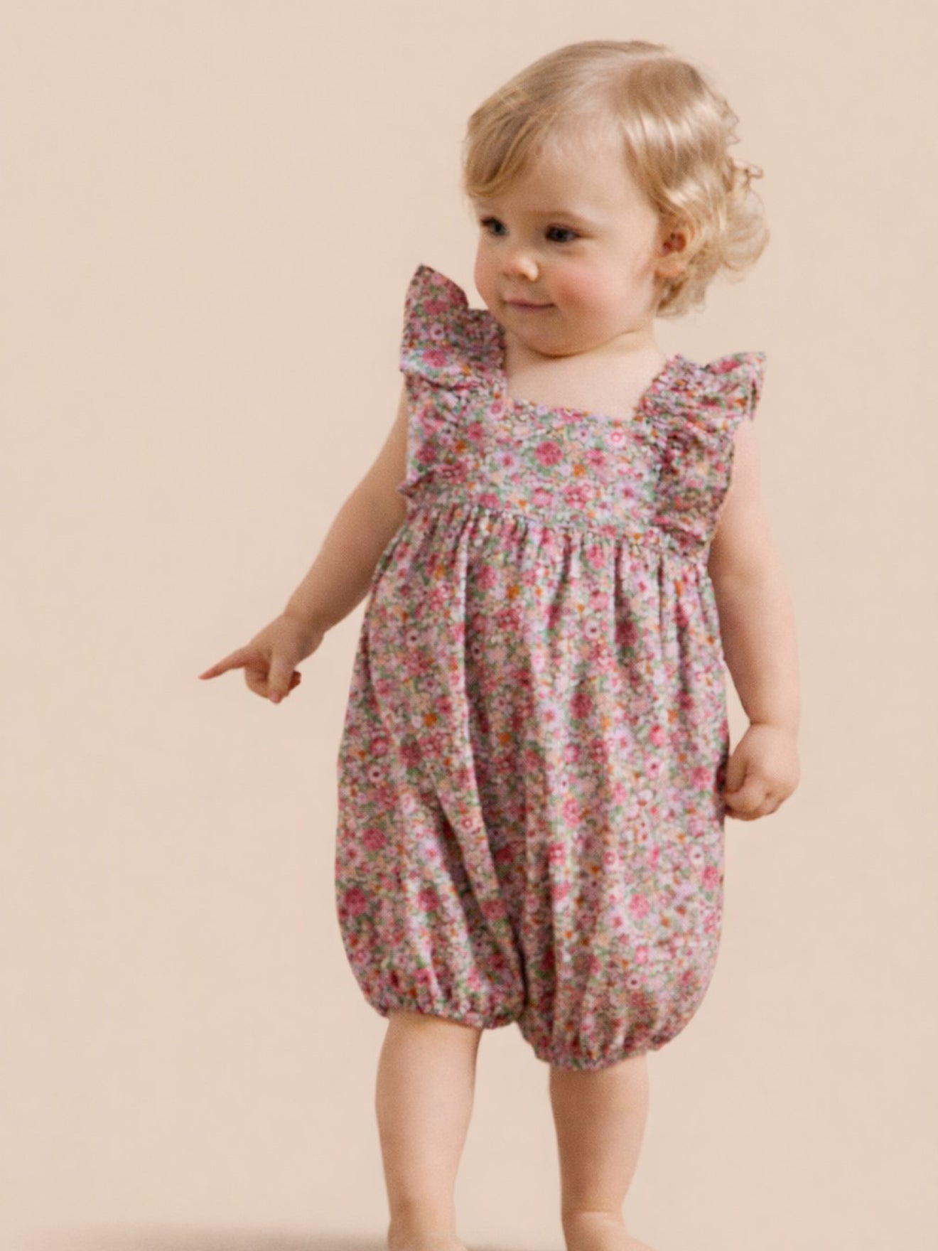 Combi-bloomer en tissu Liberty Bébé