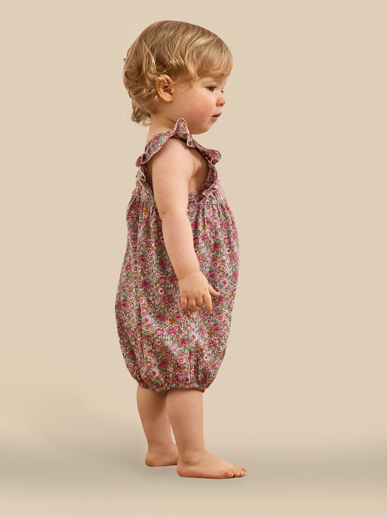 Combi-bloomer en tissu Liberty Bébé