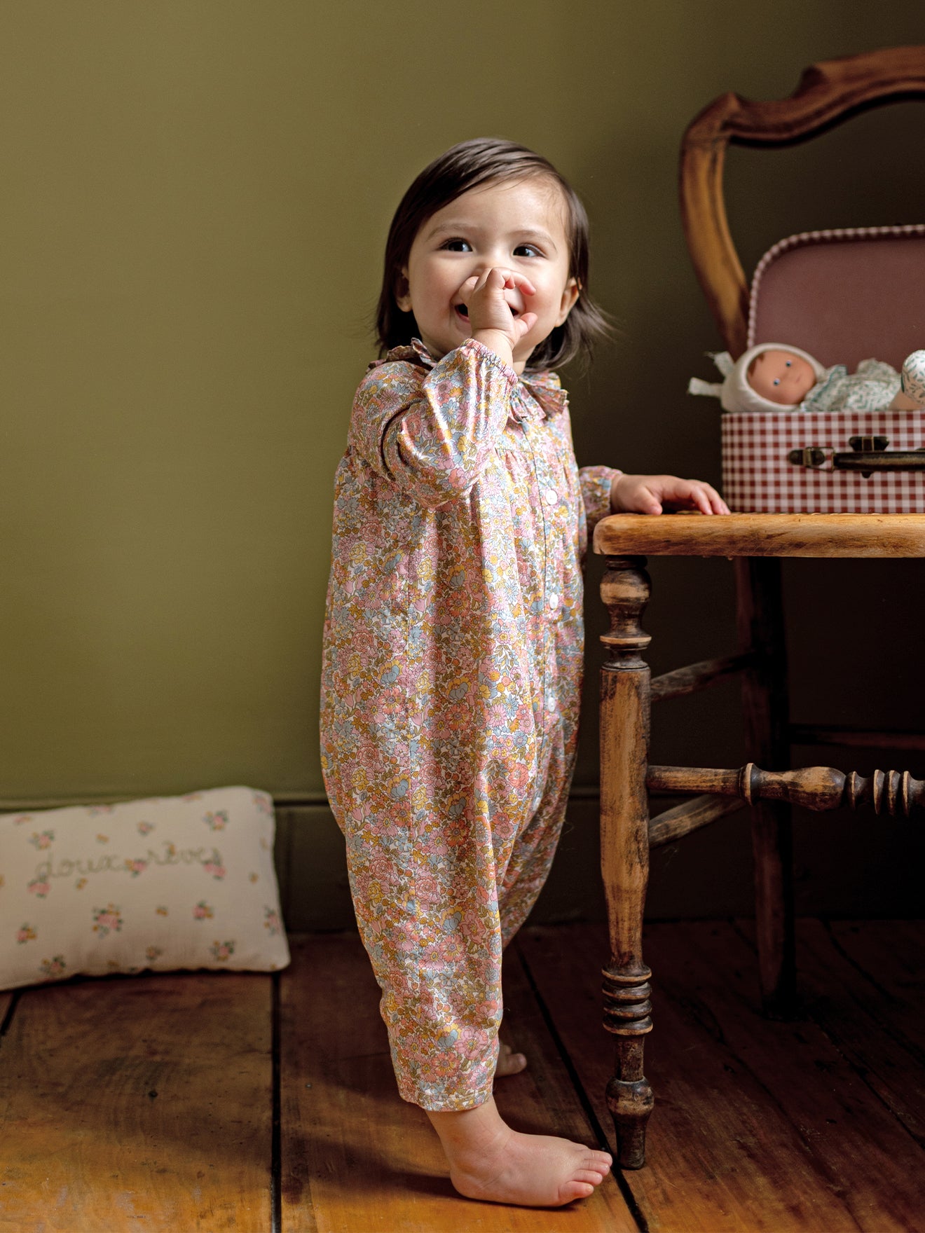 Combinaison longue Bébé Tissu Liberty
