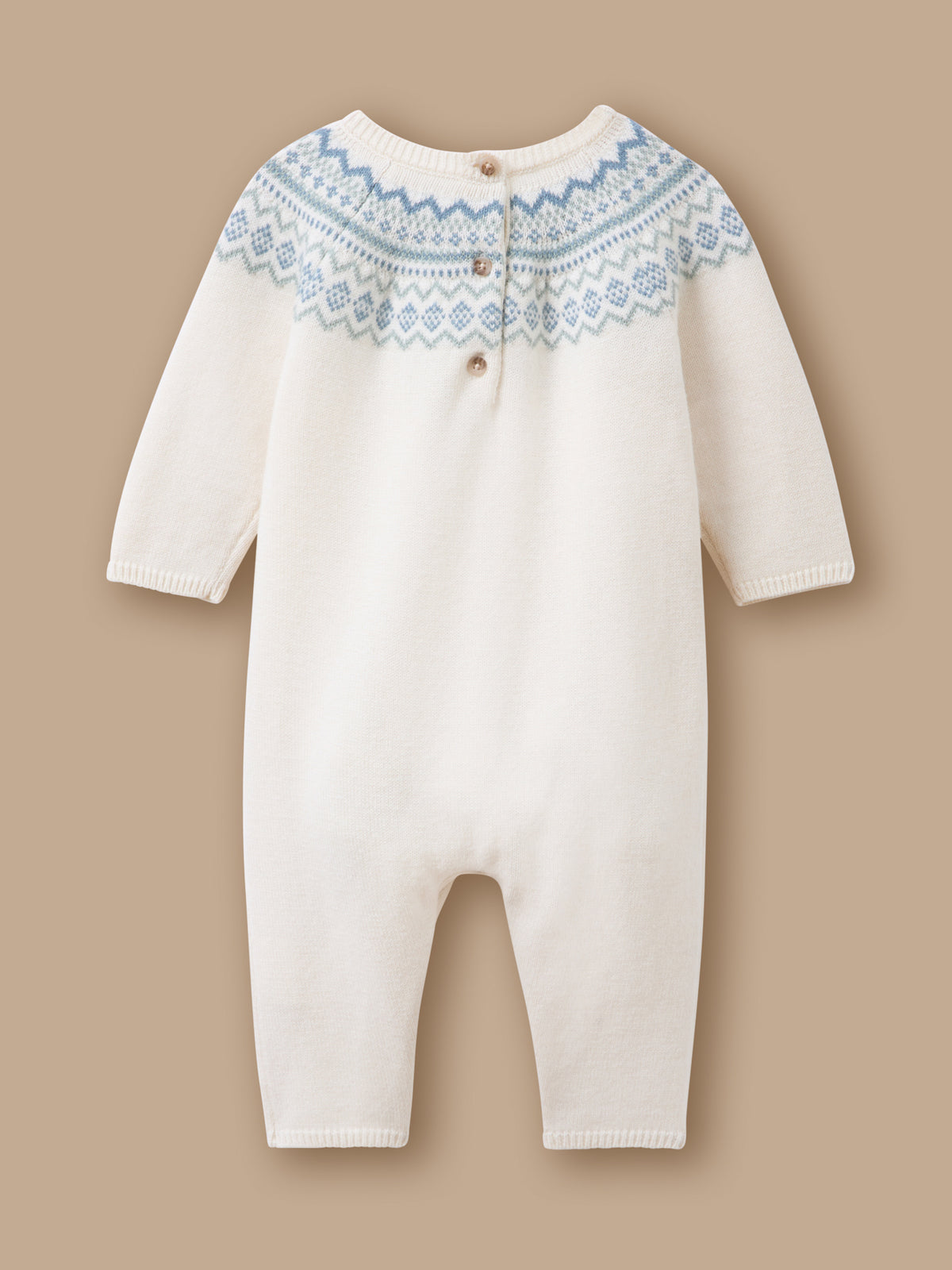 Combinaison en tricot jacquard Bébé