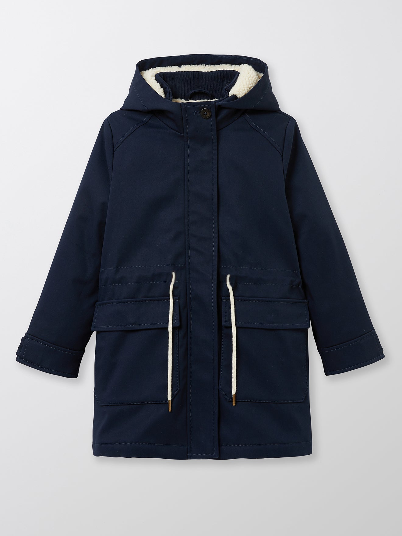 Parka nautique Fille doublée sherpa