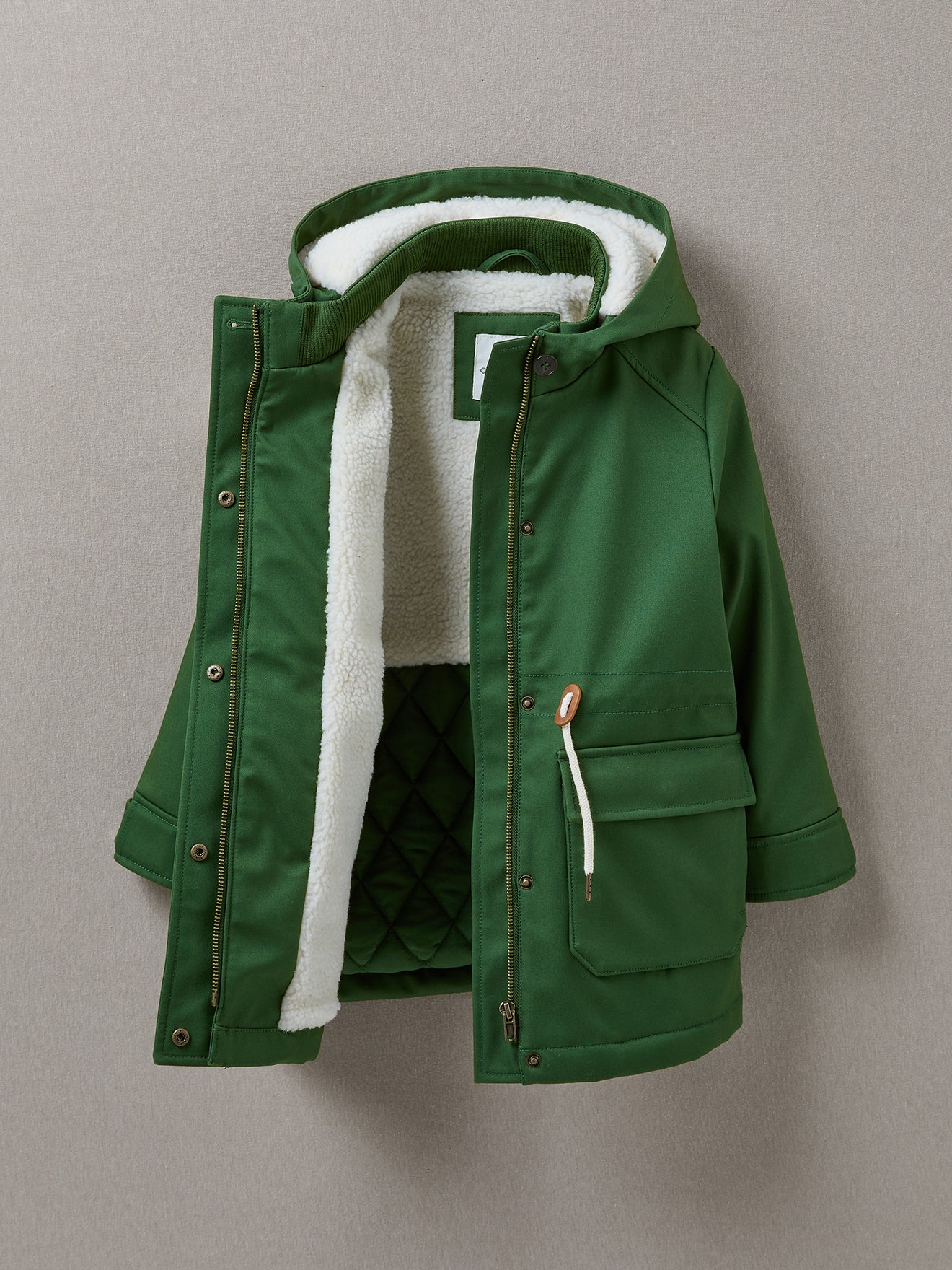 Parka nautique Fille doublée sherpa