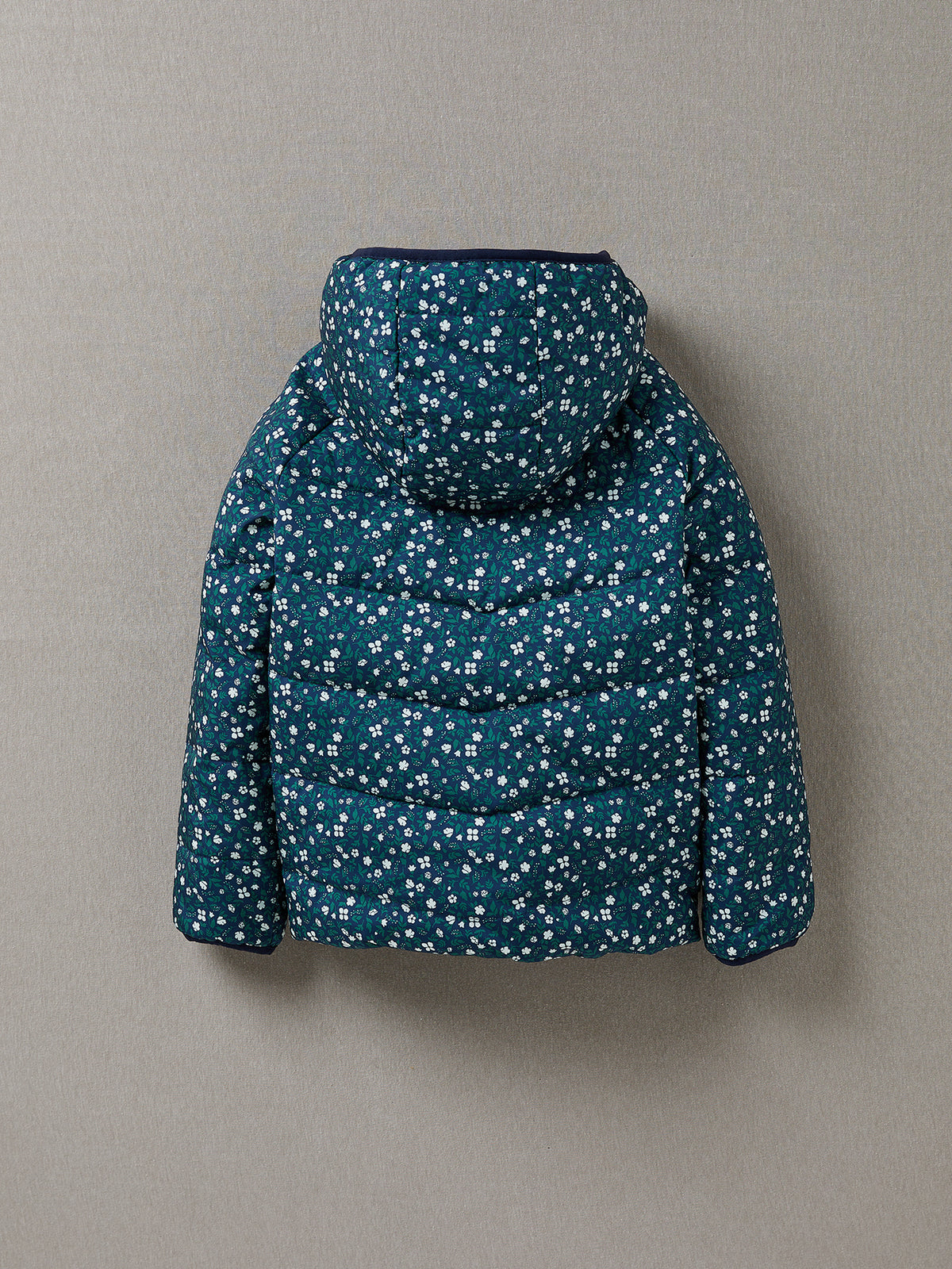 Doudoune réversible Fille plumes et duvet
