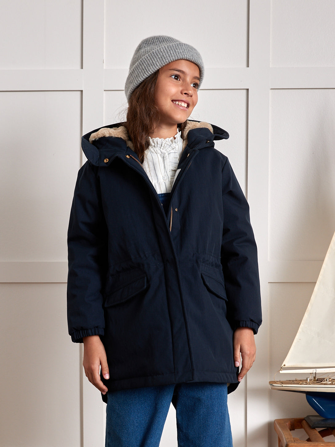 Parka Fille doublée imitation fourrure