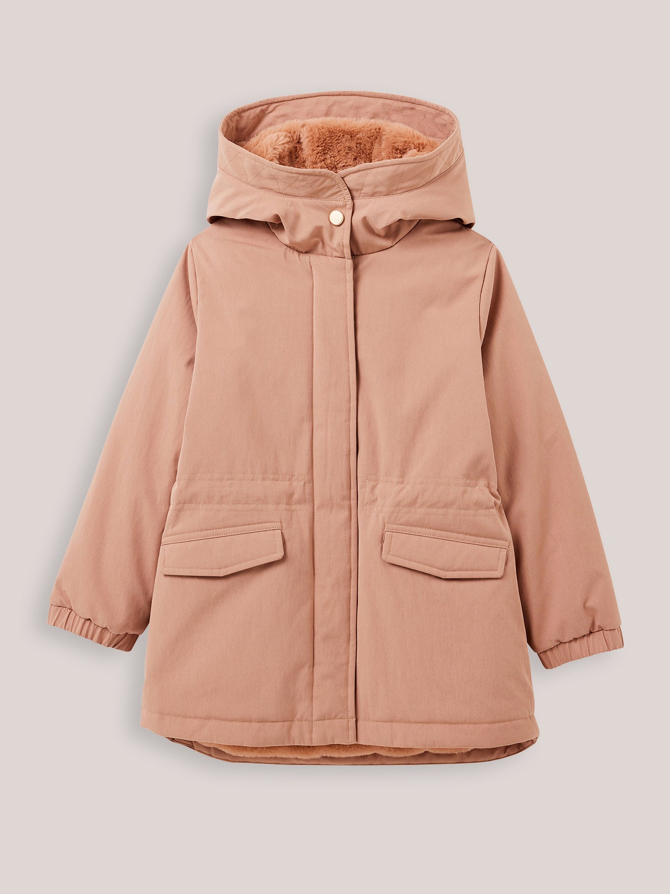 Parka Fille doublée imitation fourrure