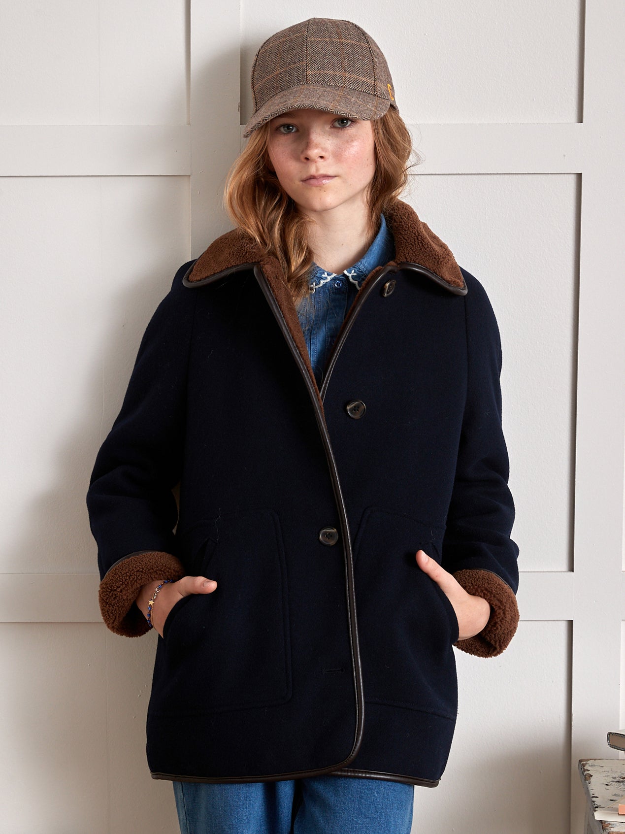 Manteau doublé sherpa Fille