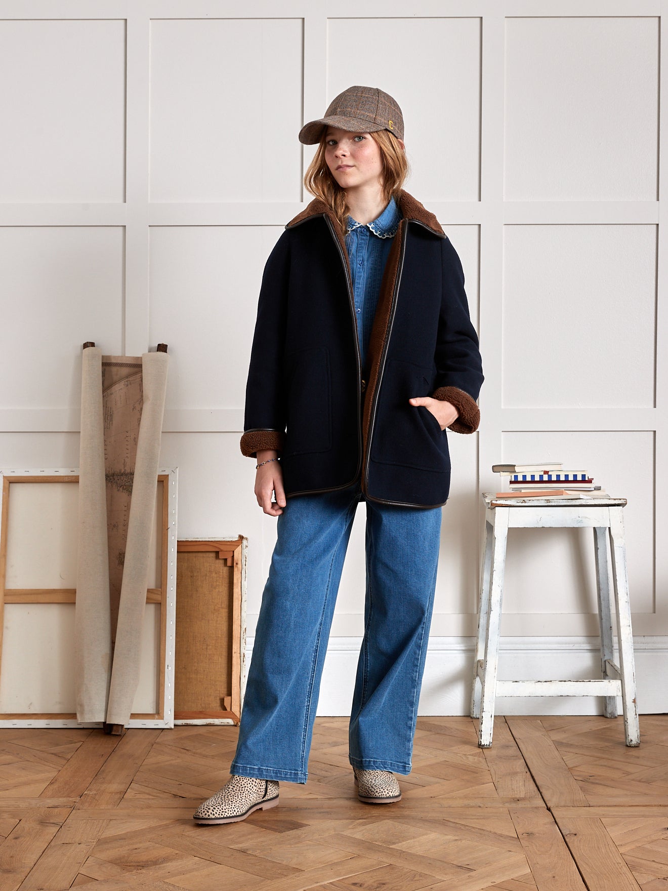 Manteau doublé sherpa Fille