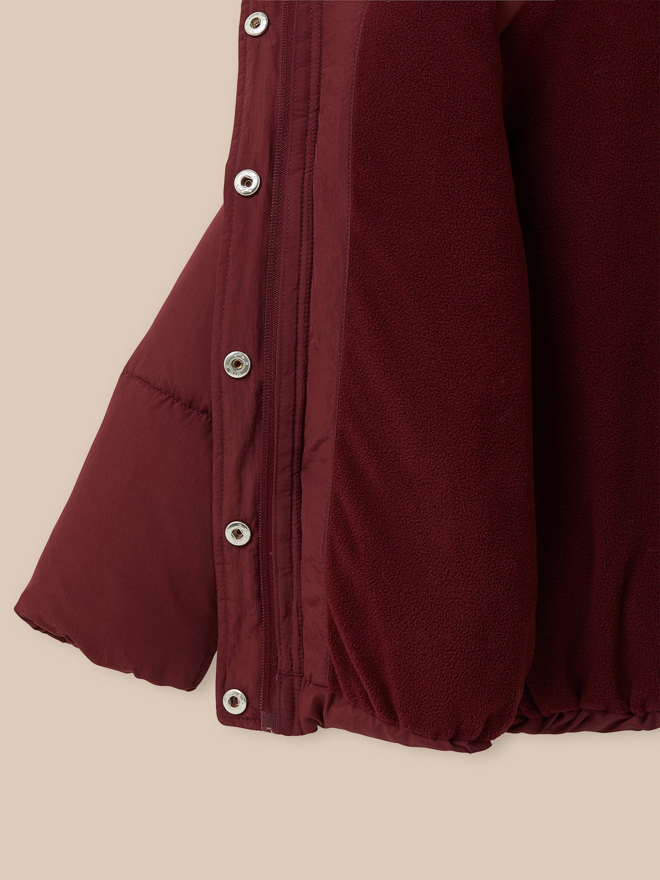 Doudoune doublée polaire Fille