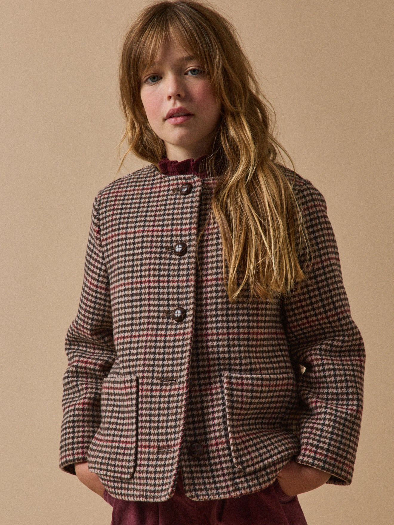 Manteau en lainage Fille