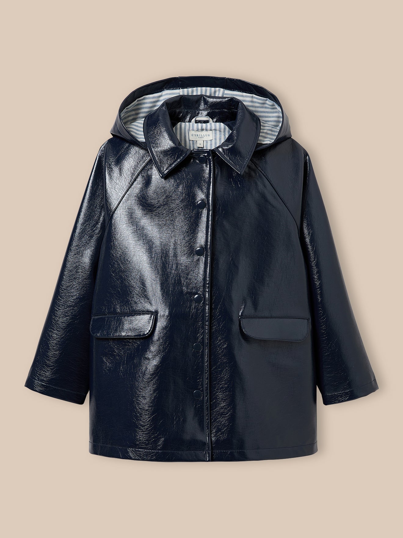 Imperméable en vinyle Fille avec capuche