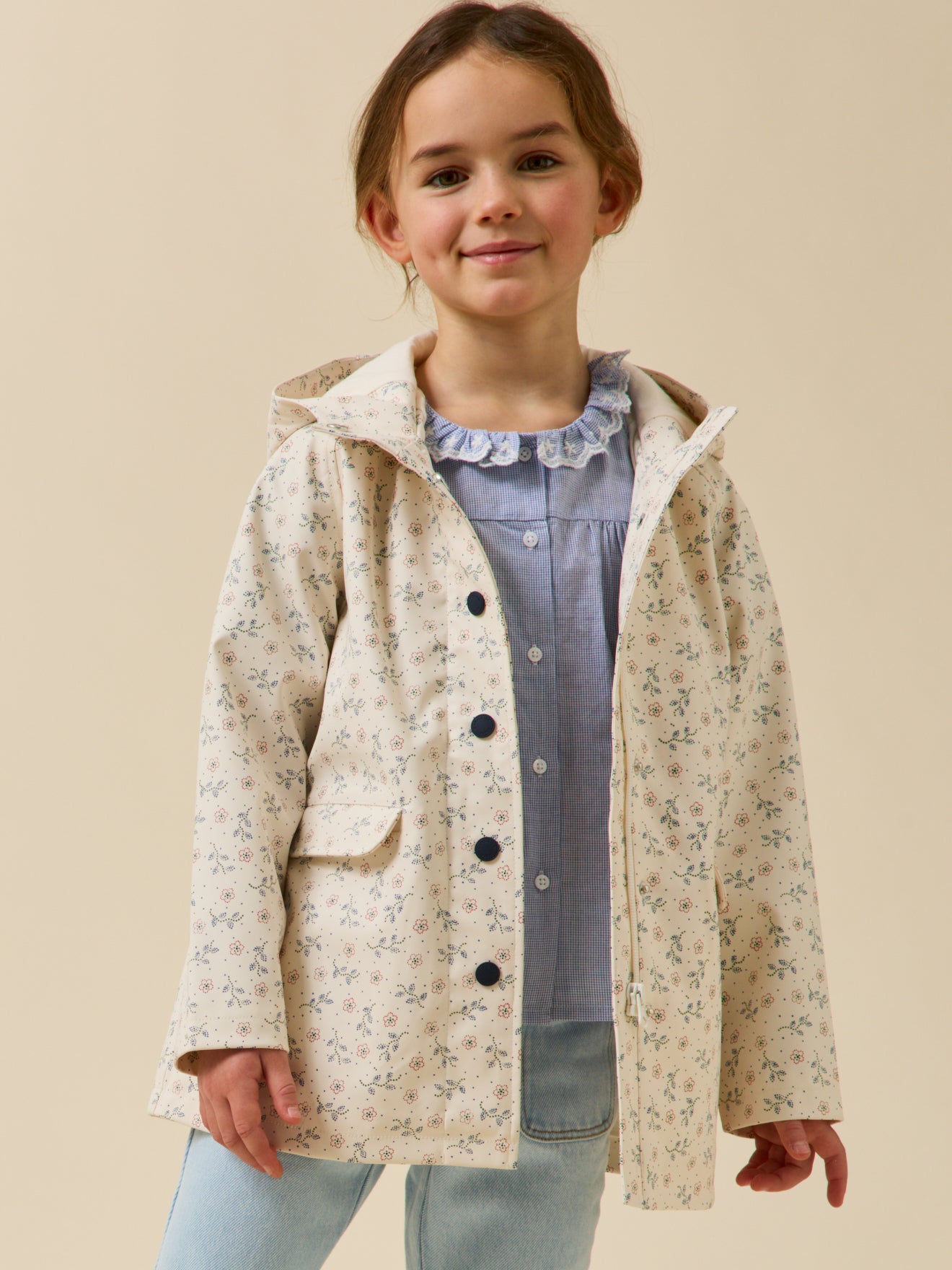 Ciré Fille à capuche - imprimé Lily