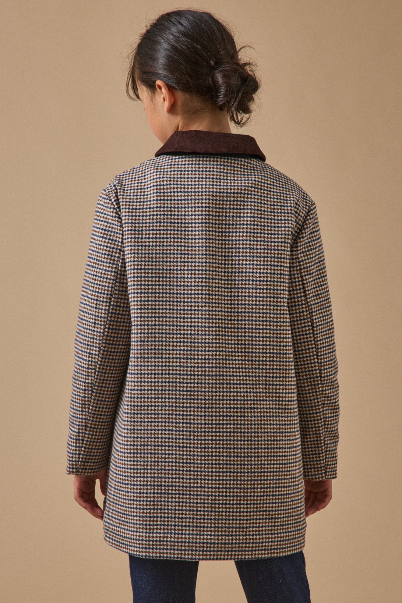 Manteau pied de poule Fille