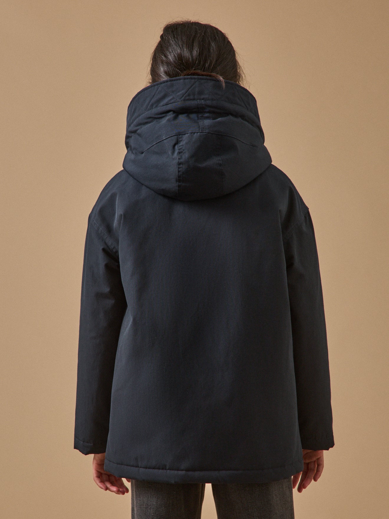 Parka doublée léopard Fille