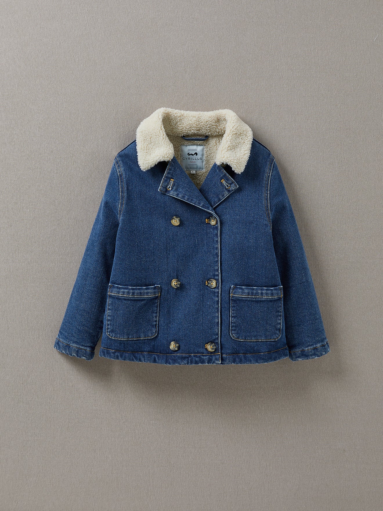 Veste en jean Fille doublée sherpa