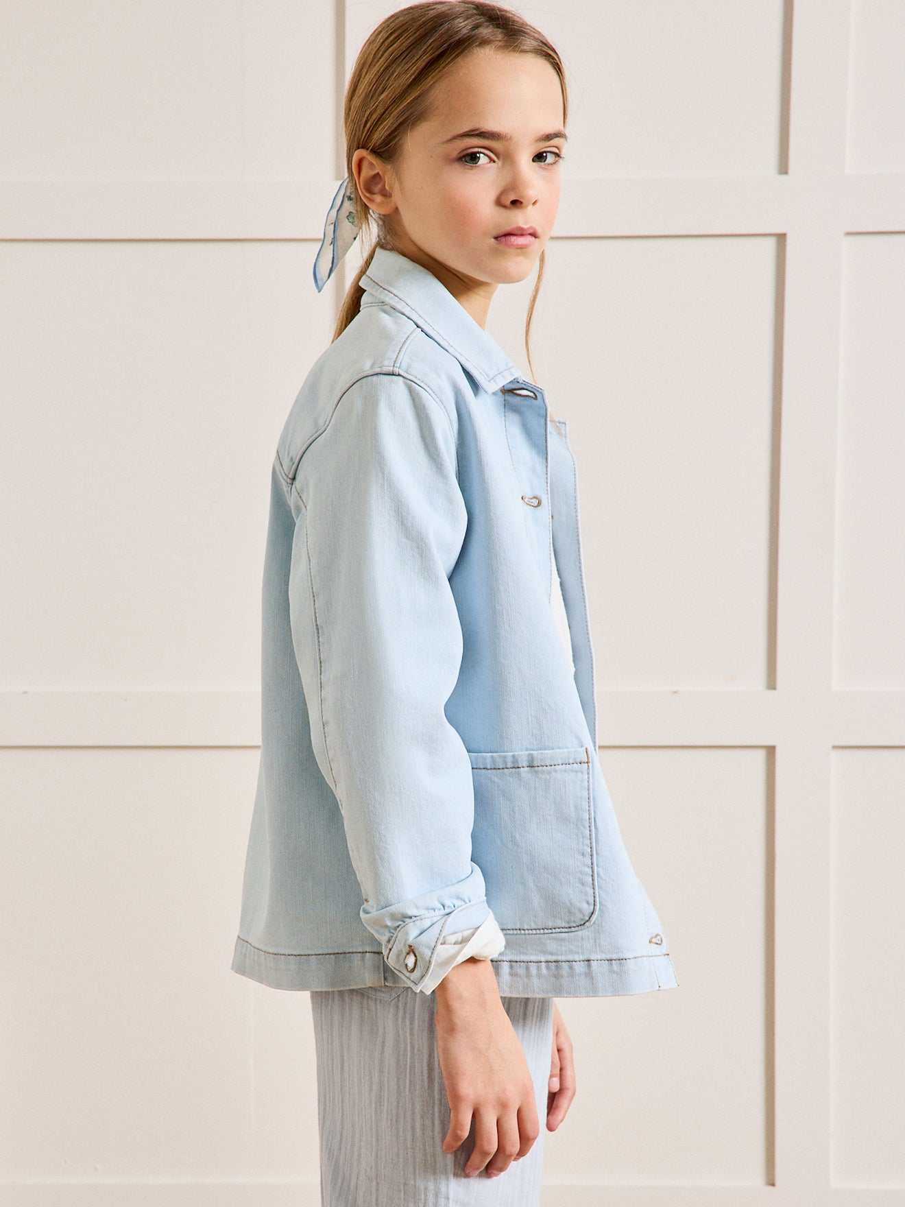 Veste worker Fille en denim